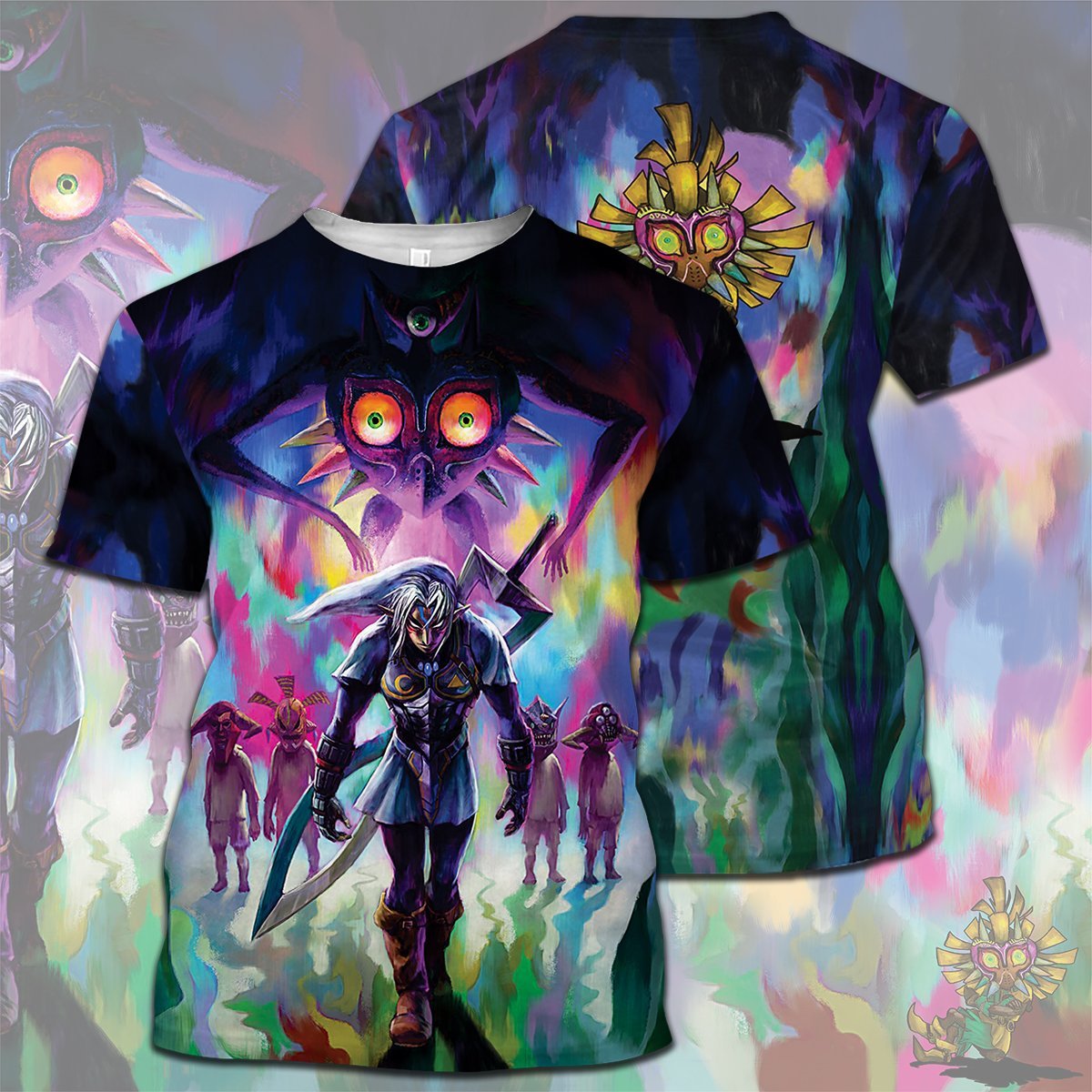 Legend Of Zelda Shirt Dark Link Skull Kid T-shirt Legend Of Zelda Hoodie