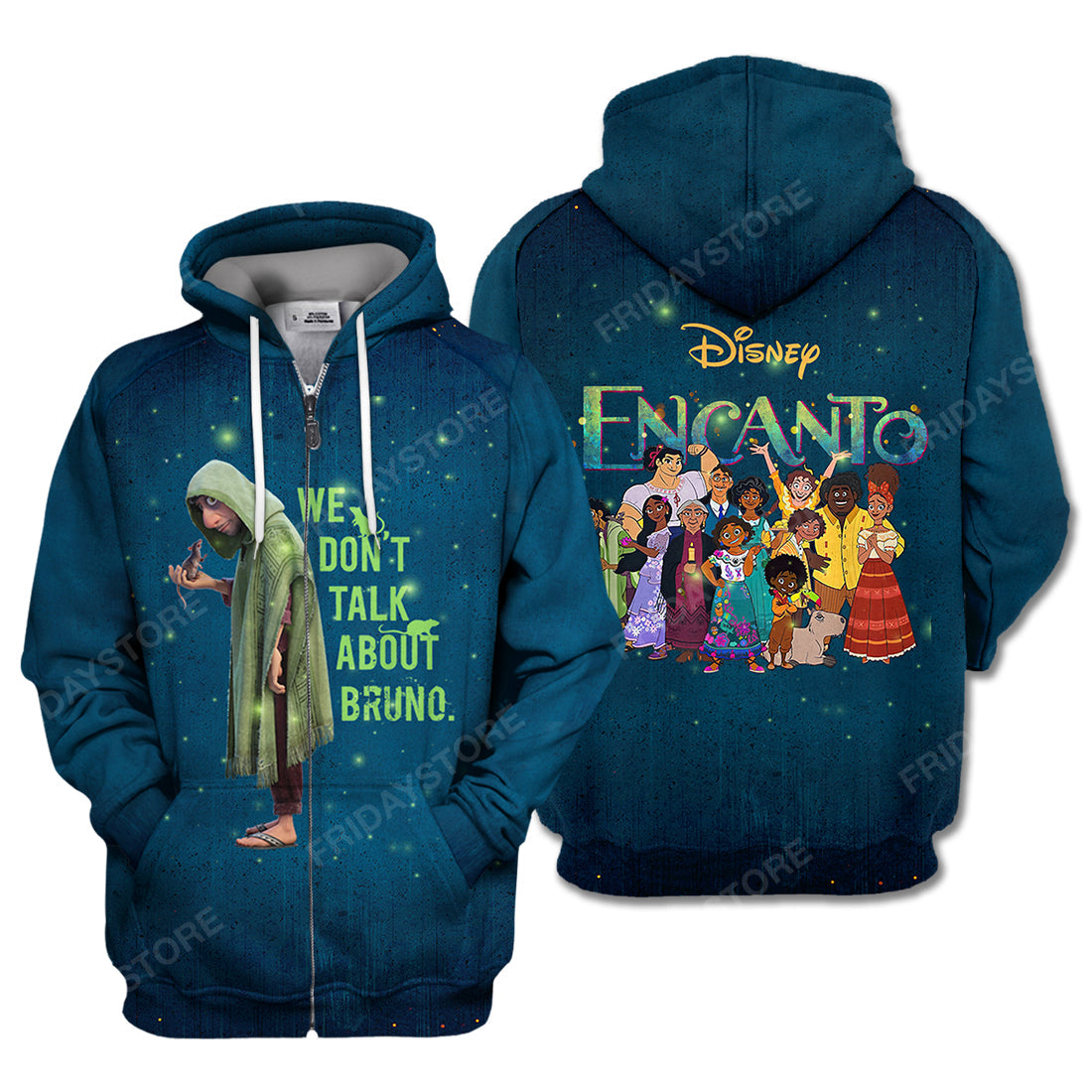 Encanto T-Shirt Encanto We Don't Talk About Bruno Blue Hoodie Encanto Hoodie