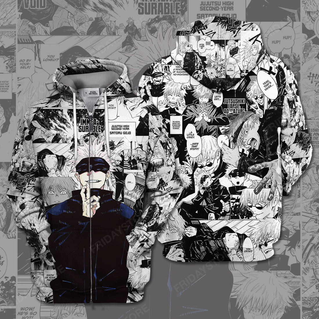 Jujutsu Kaisen T-shirt Jujutsu Kaisen Gojo Black White T-shirt Jujutsu Kaisen Hoodie Jujutsu Kaisen Sweater Tank