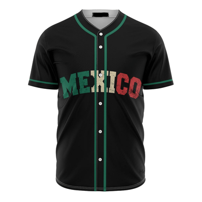 Mexican Baseball Jersey Proud Coat of Arms Mexico Jersey Shirt Black Unisex Adult New Release
