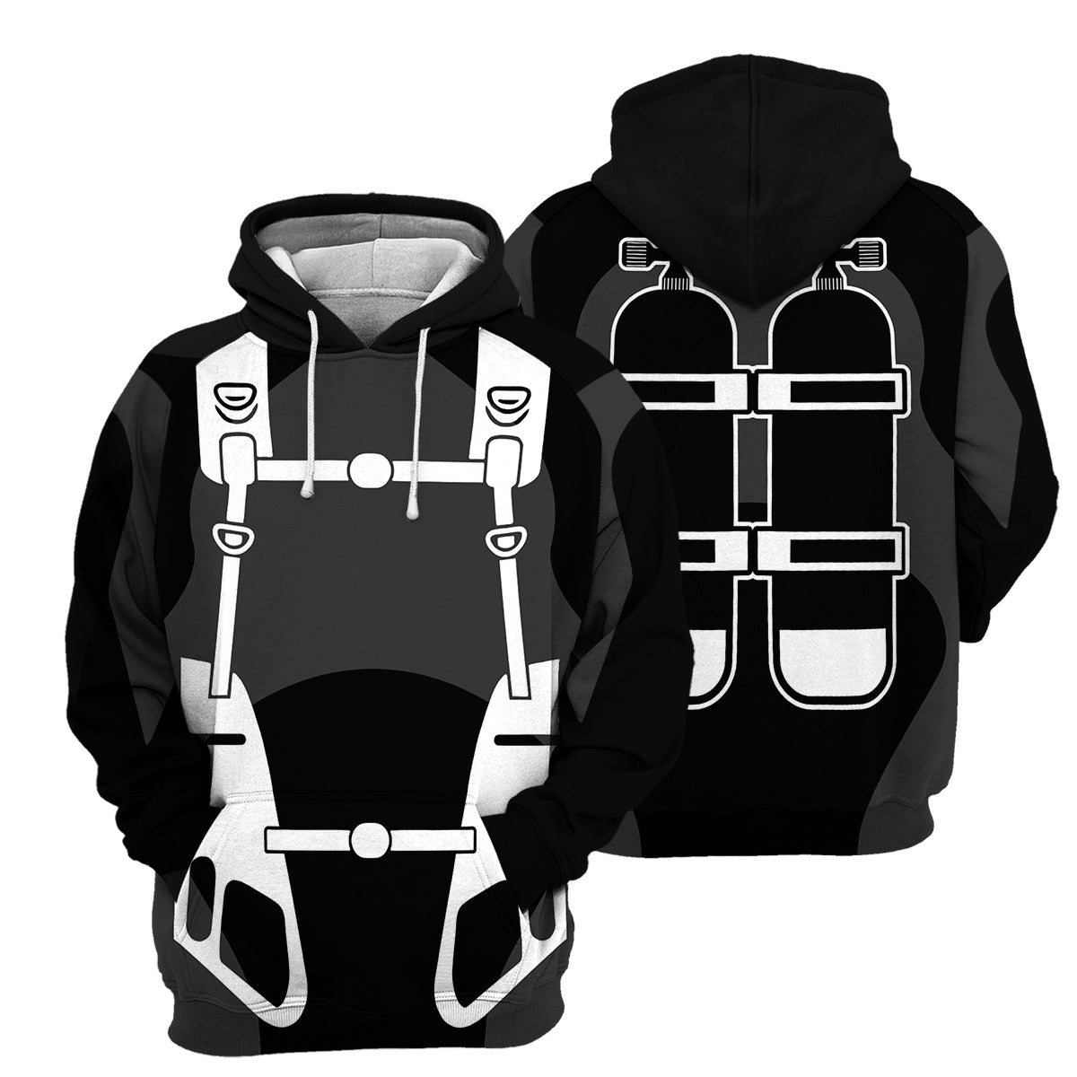 Scuba Diving Costume- All Over Printed Shirt
