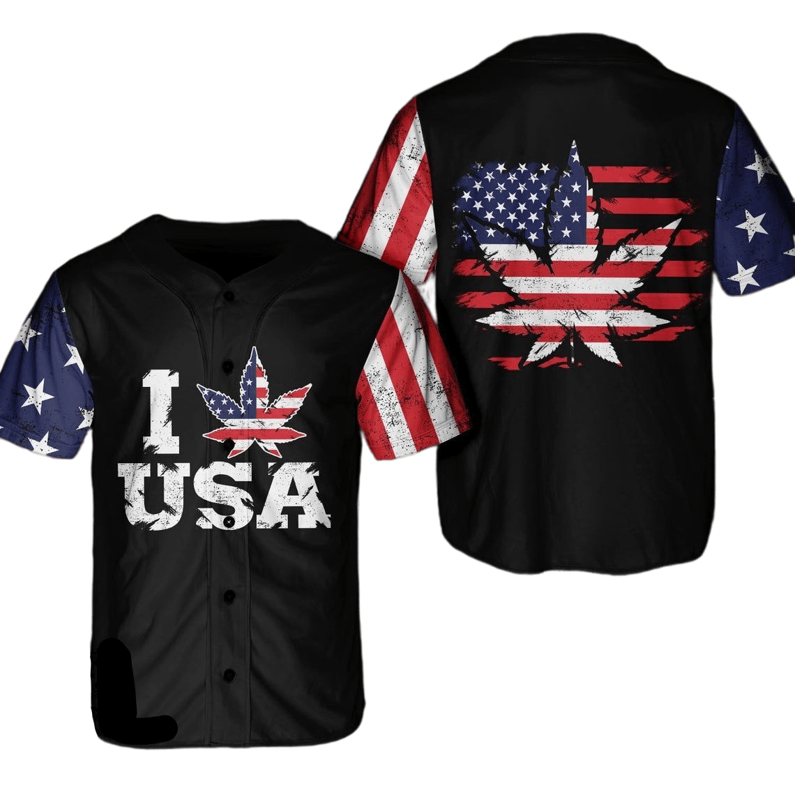 Independence Day Jersey American Flag I Love USA Independence Day Black Jersey Shirt for Men Women 04th of July Baseball
