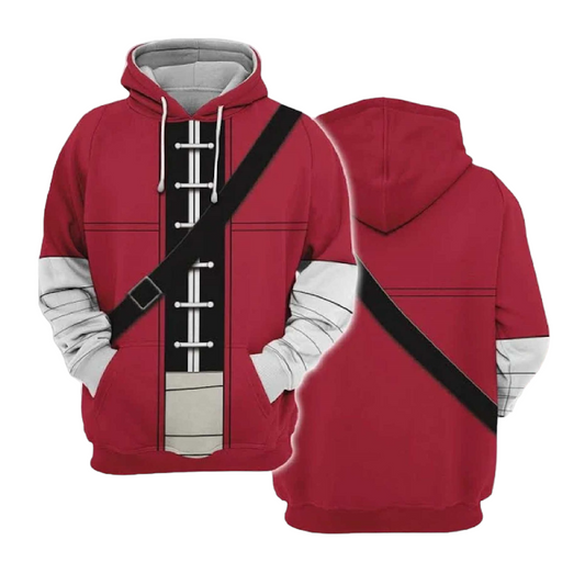 Frieren Beyond Journey’S End Hoodie Stark The Warrior Suit Cosutme Hoodie Red Unisex - Cozy Hoodie For Cold Weather