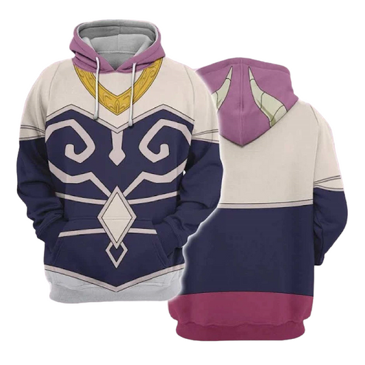 Frieren Beyond Journey’S End Hoodie Aura The Guillotine Combat Suit Costume Hoodie Colorful Unisex - Cozy Hoodie For Cold Weather