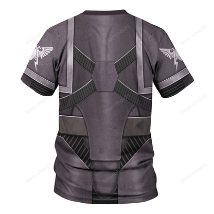 Pre-Heresy Black Templars In Mark IV Maximus Power Armor - Costume Cosplay T-shirt CSWRH190