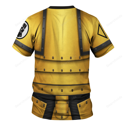 Pre-Heresy Imperial Fists In Mark II Crusade - Costume Cosplay T-shirt CSWRH178