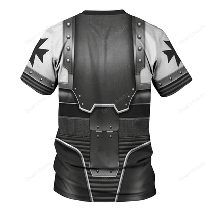 Black Templars In Mark III Power Armor - Costume Cosplay T-shirt CSWRH173