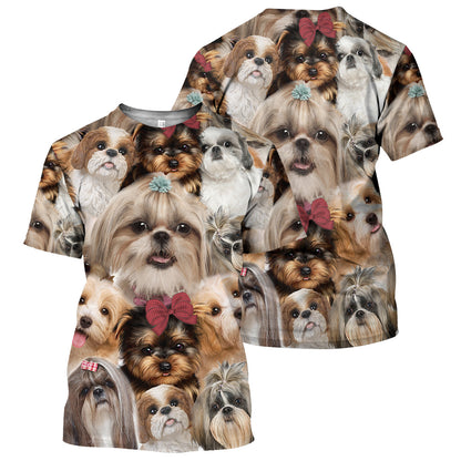 Shih Tzu Dog- All Over Printed Shirt