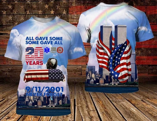 Patriot Day Shirt 20 Years All Gave Some Some Gave All Shirt September 11Th Shirt - Trendy Gift For Men & Women