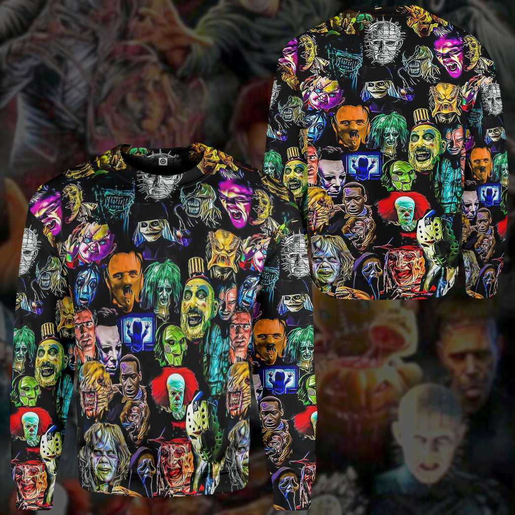  Horror Collection Characters Custom Hoodie Tshirt Apparel