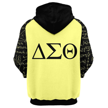 Math Hoodie Math Pro Black Yellow Hoodie