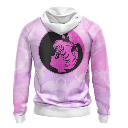 Sailor Moon Hoodie Sailor Chibi Moon Sailor Moon Symbol Pink Hoodie Anime Clothing  