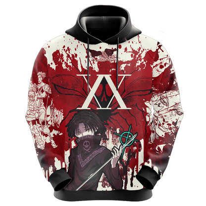  Hunter X Hunter Hoodie Feitan Portor XX Red White Hoodie Hunter X Hunter Merch Anime Hoodie  