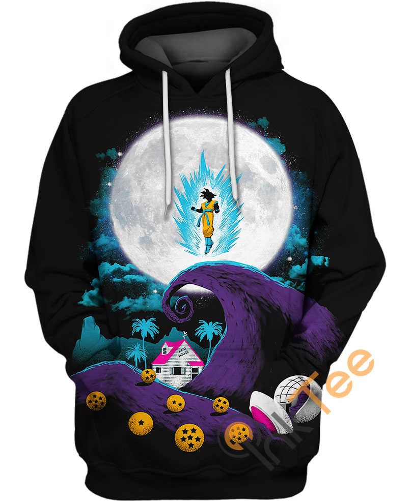  Dragon Ball Hoodie Son Goku Crossover Nightmare Before Christmas Black Hoodie  