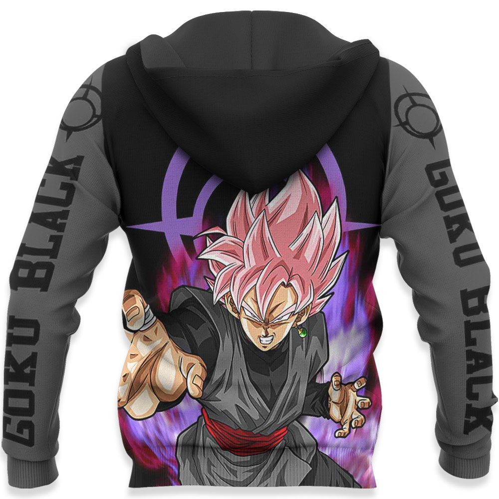  Dragon Ball Hoodie Goku Black Super Saiyan Rose Black Grey Hoodie Goku Hoodie  