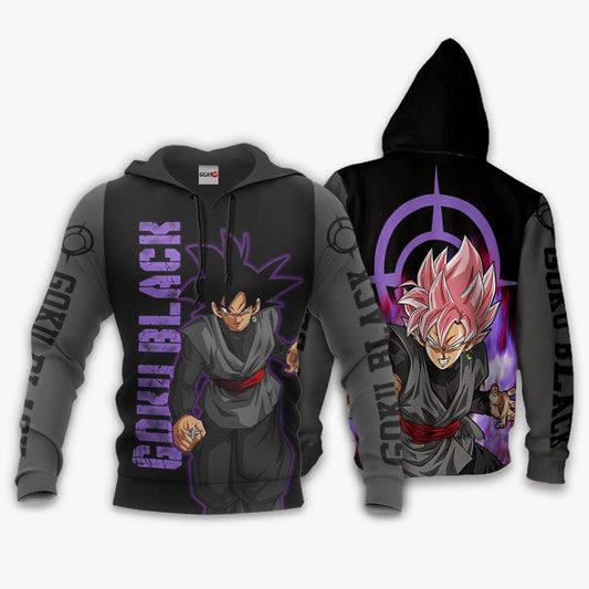  Dragon Ball Hoodie Goku Black Super Saiyan Rose Black Grey Hoodie Goku Hoodie  