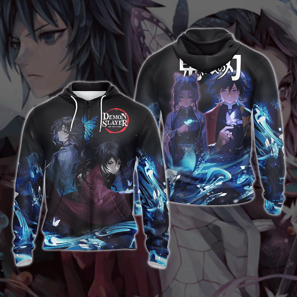 Demon Slayer Unisex 3D T-shirt Zip Hoodie Pullover Hoodie