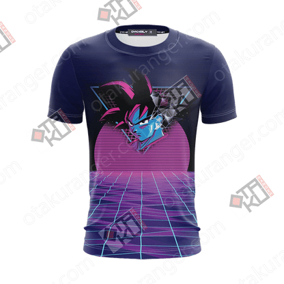  Dragon Ball T-shirt Goku Super Saiyan Blue Purple T-shirt Goku T-shirt   