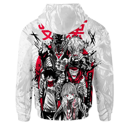  My Hero Academia T-shirt Boku No Hero Academia Apparel Villians Dabi Toga White T-shirt Hoodie  