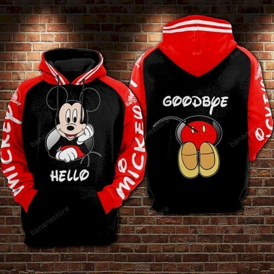  DN Hoodie MN Hoodie MN Hello Goodbye Red Black Hoodie