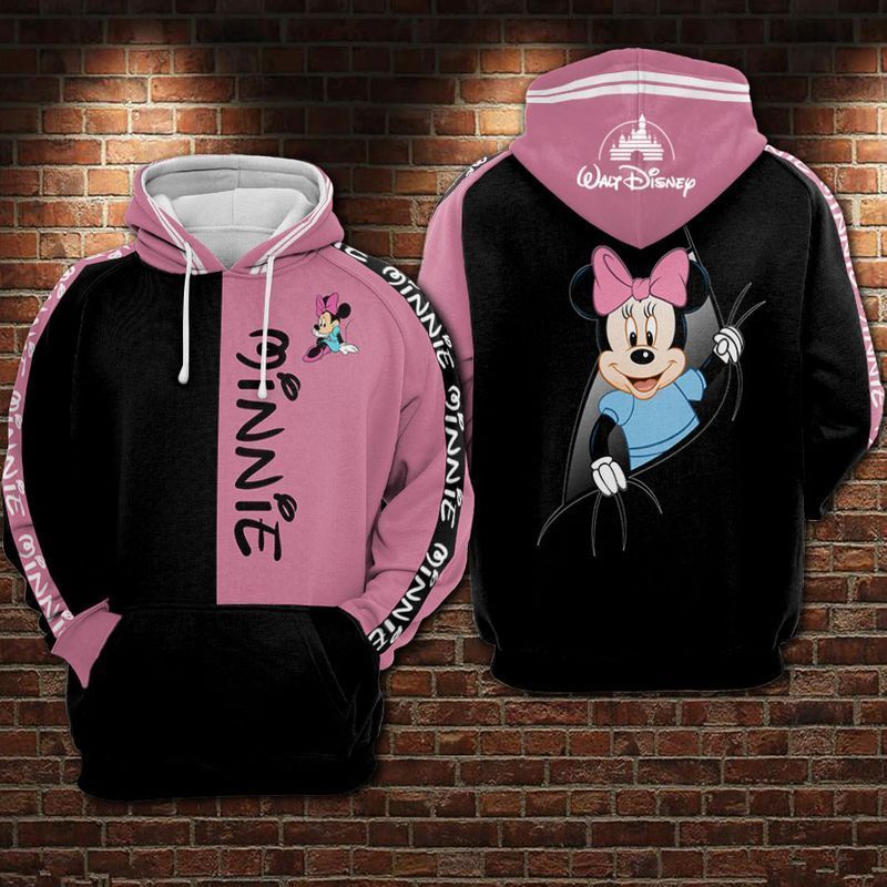  DN Hoodie Minnie Hoodie Minnie Inside Black Pink Hoodie