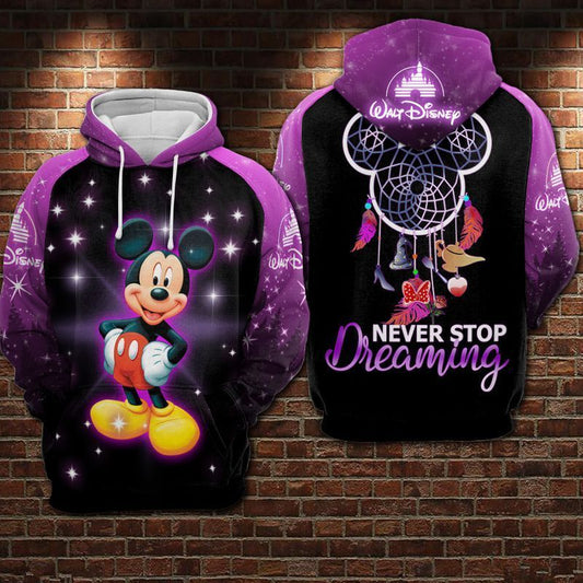  DN Hoodie MN Hoodie MN Never Stop Dreaming Dreamcatcher Purple Hoodie