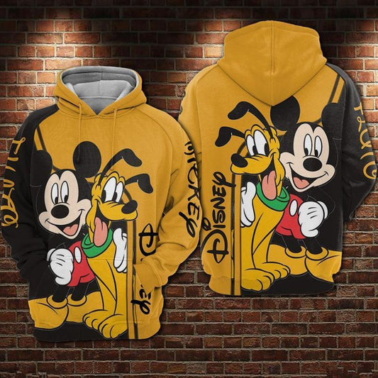  DN Hoodie MN Hoodie MN And Pluto Yellow Black Hoodie