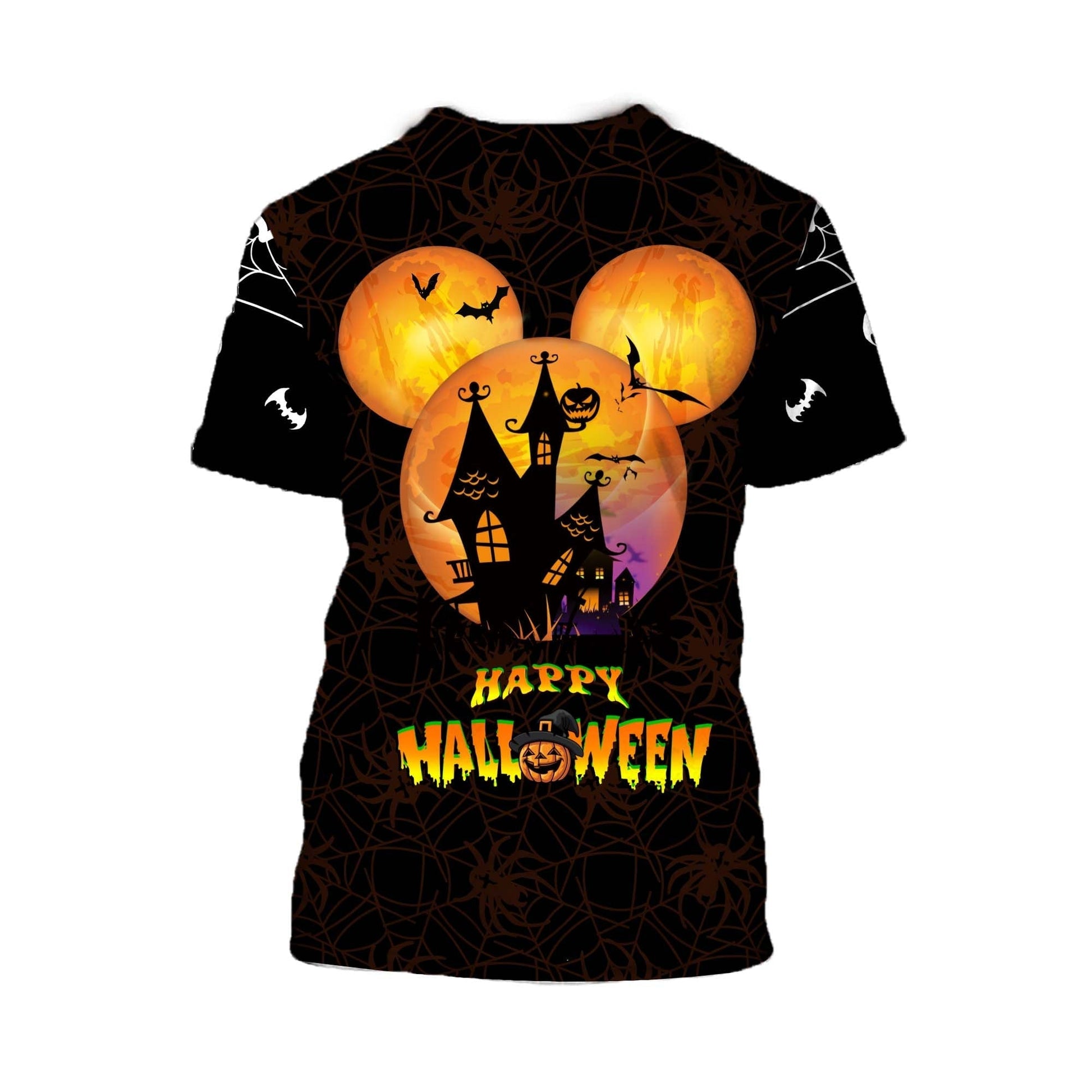  DN Halloween Shirt MN And MK Mouse In Halloween Night Happy Halloween Black T-shirt