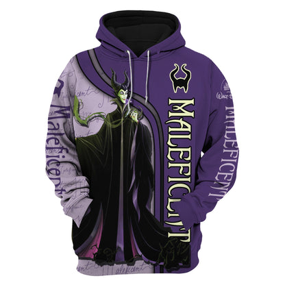  DN Hoodie DN Villain Maleficient Purple Hoodie