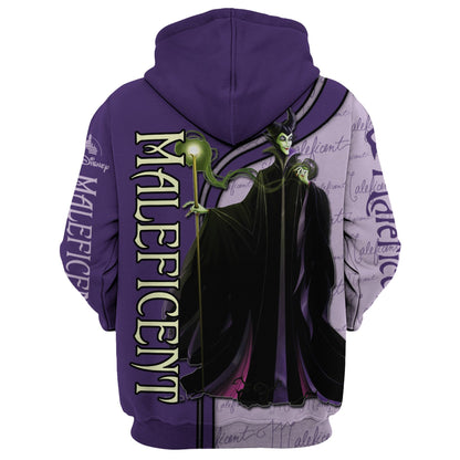  DN Hoodie DN Villain Maleficient Purple Hoodie