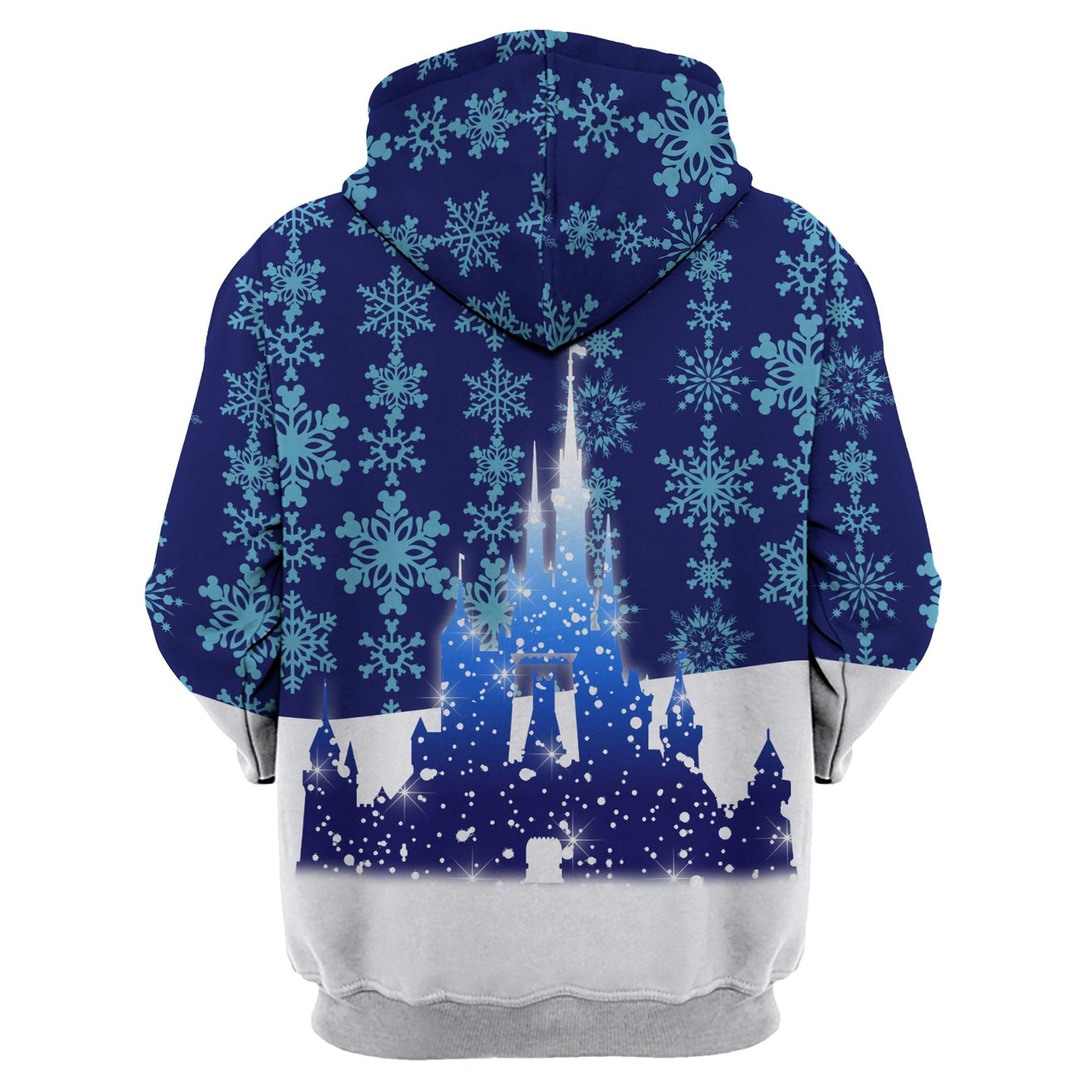  DN Christmas Hoodie DN MK And MN Mouse Best Christmas Ever Snowflakes Blue White Hoodie