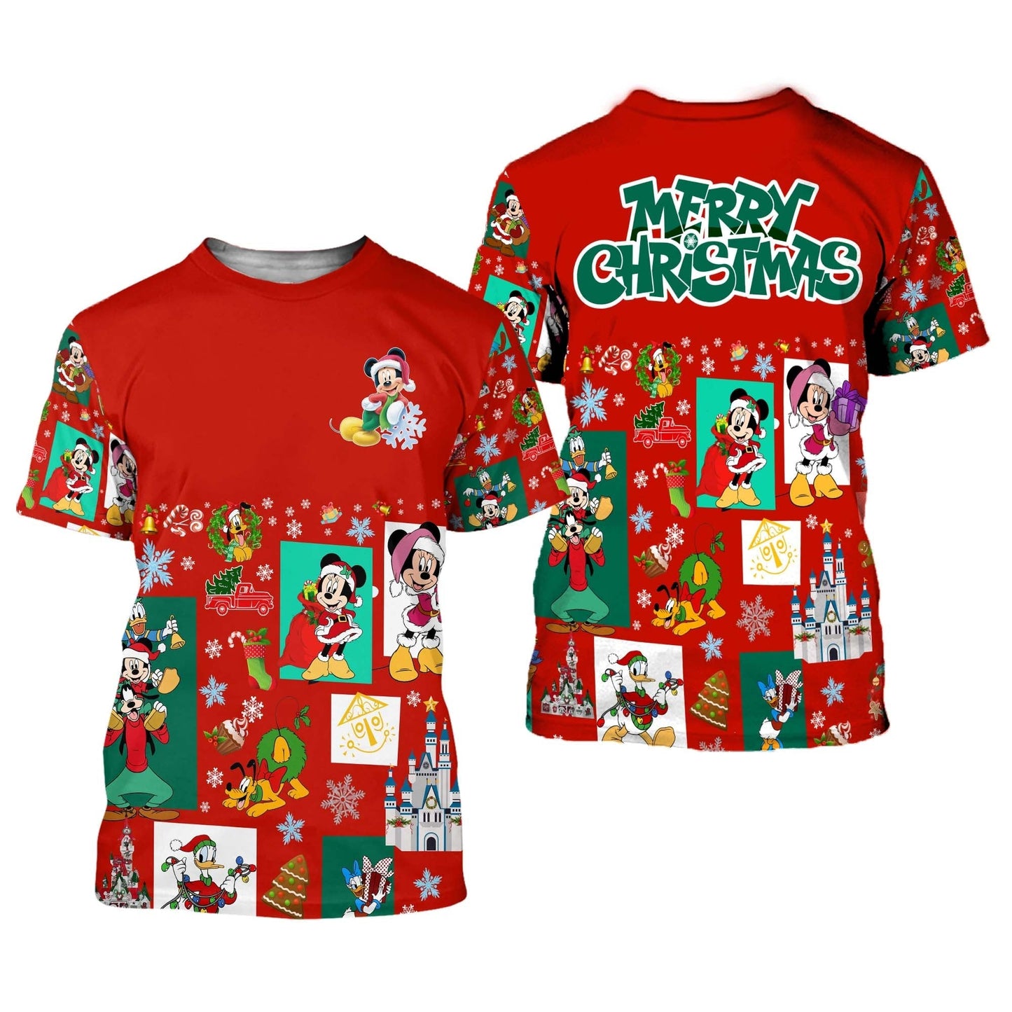  DN Christmas Shirt MK Christmas Spirit Pattern Red Hoodie DN Christmas Hoodie