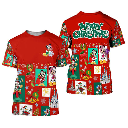  DN Christmas Shirt MK Christmas Spirit Pattern Red Hoodie DN Christmas Hoodie