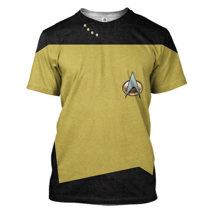  S.T The Next Generation 1987 1994 Yellow Custom Tshirt Hoodie Apparel