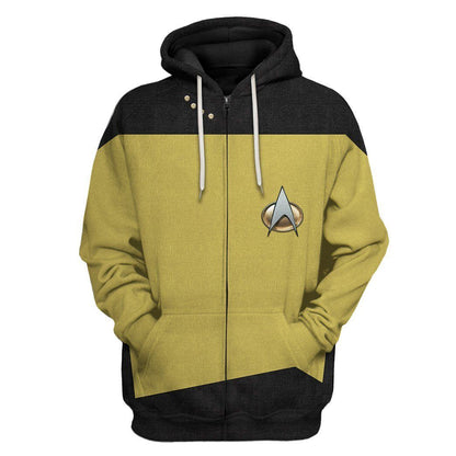  S.T The Next Generation 1987 1994 Yellow Custom Tshirt Hoodie Apparel