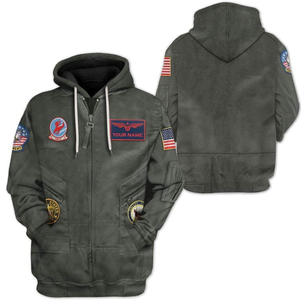 Cosplay Top Gun Pete Maverick Mitchell Custom Name T-Shirts Hoodies Apparel