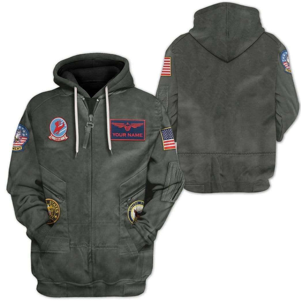 Cosplay Top Gun Pete Maverick Mitchell Custom Name T-Shirts Hoodies Apparel