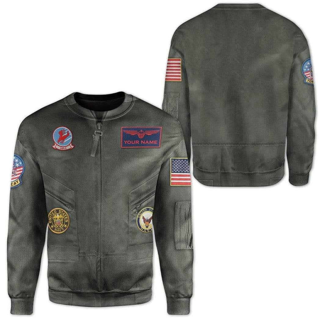Cosplay Top Gun Pete Maverick Mitchell Custom Name T-Shirts Hoodies Apparel