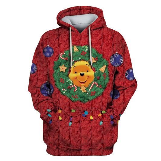  DN Christmas Hoodie WTP Hoodie Pooh Wreath Bauble Christmas Hoodie