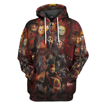  Halloween All Horror Movie Character Apparel