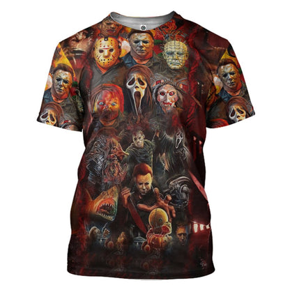  Halloween All Horror Movie Character Apparel