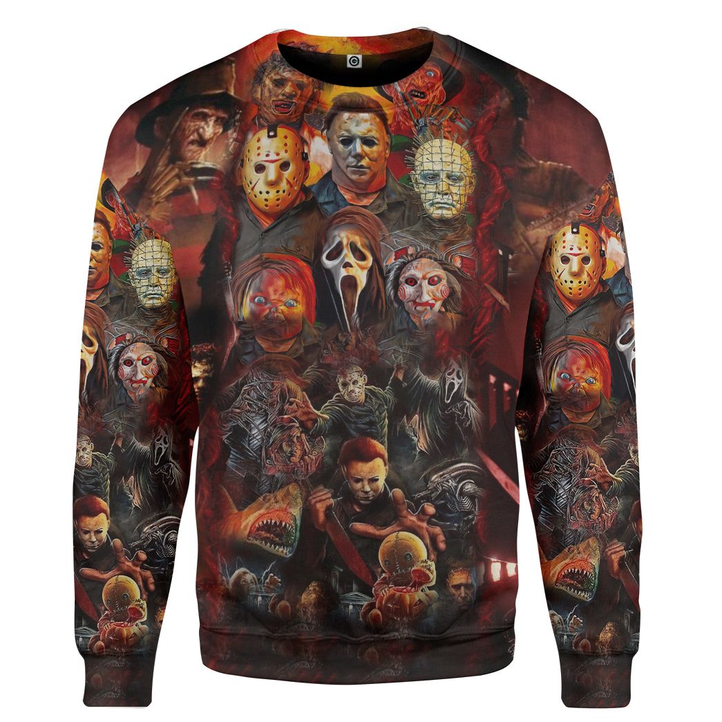  Halloween All Horror Movie Character Apparel