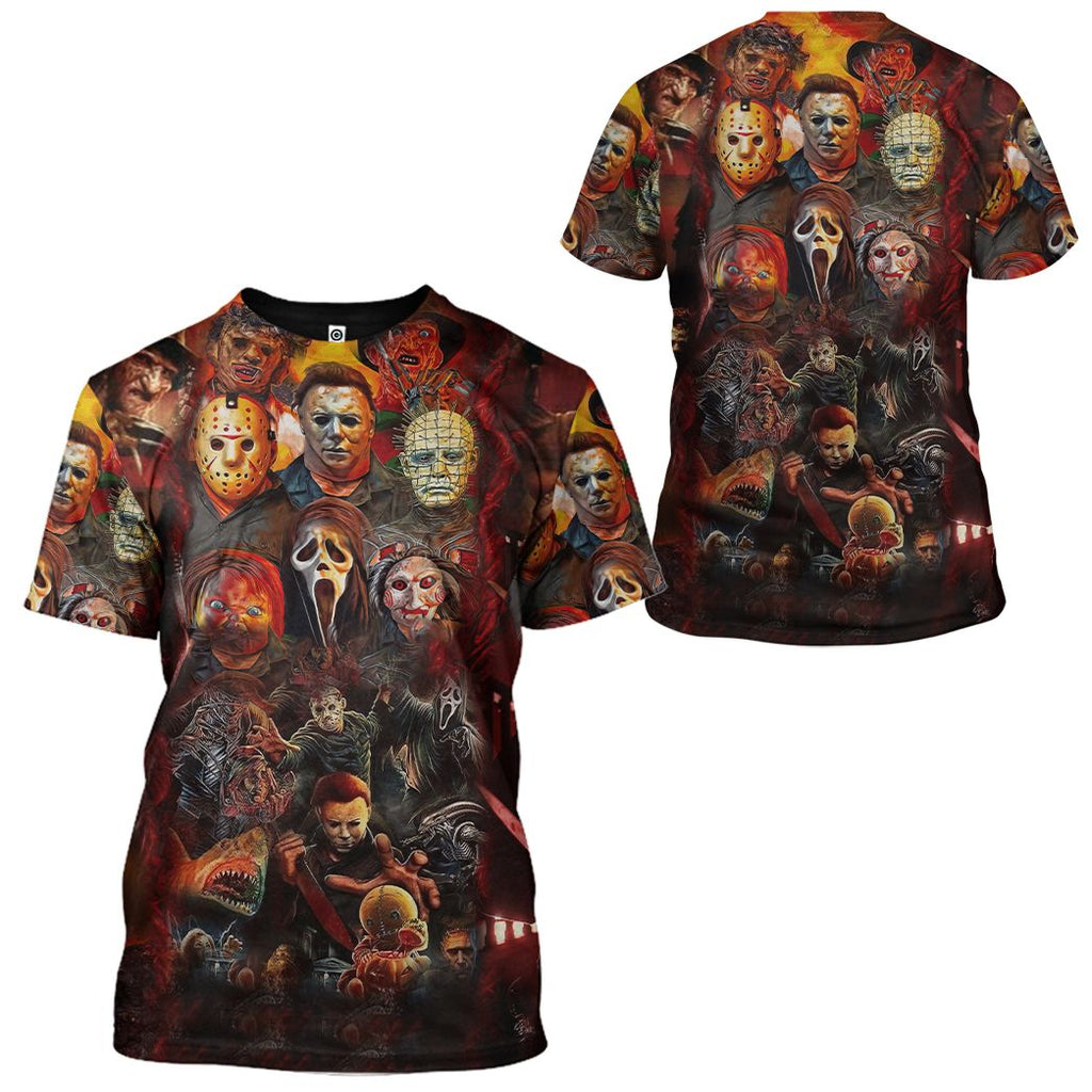  Halloween All Horror Movie Character Apparel
