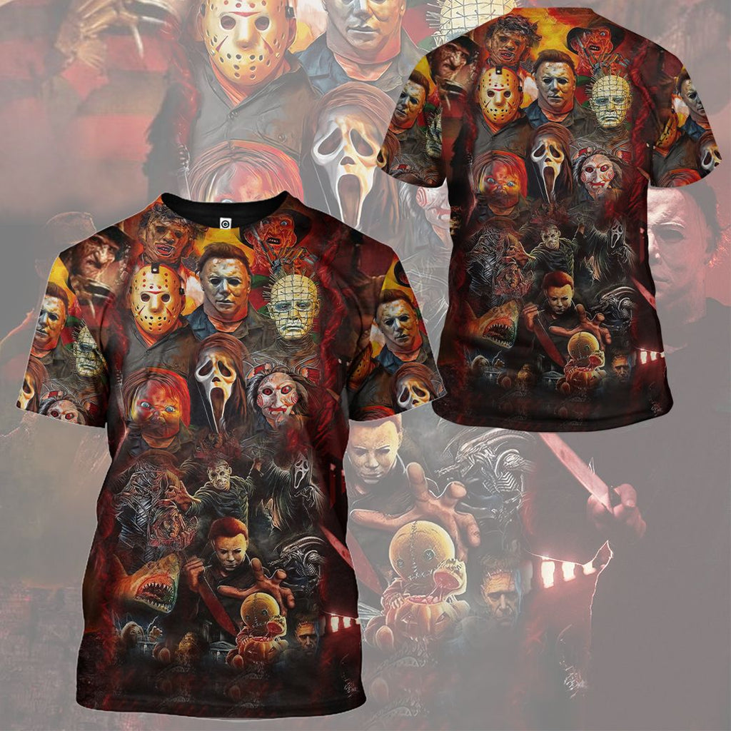  Halloween All Horror Movie Character Apparel
