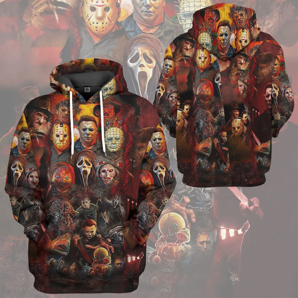  Halloween All Horror Movie Character Apparel