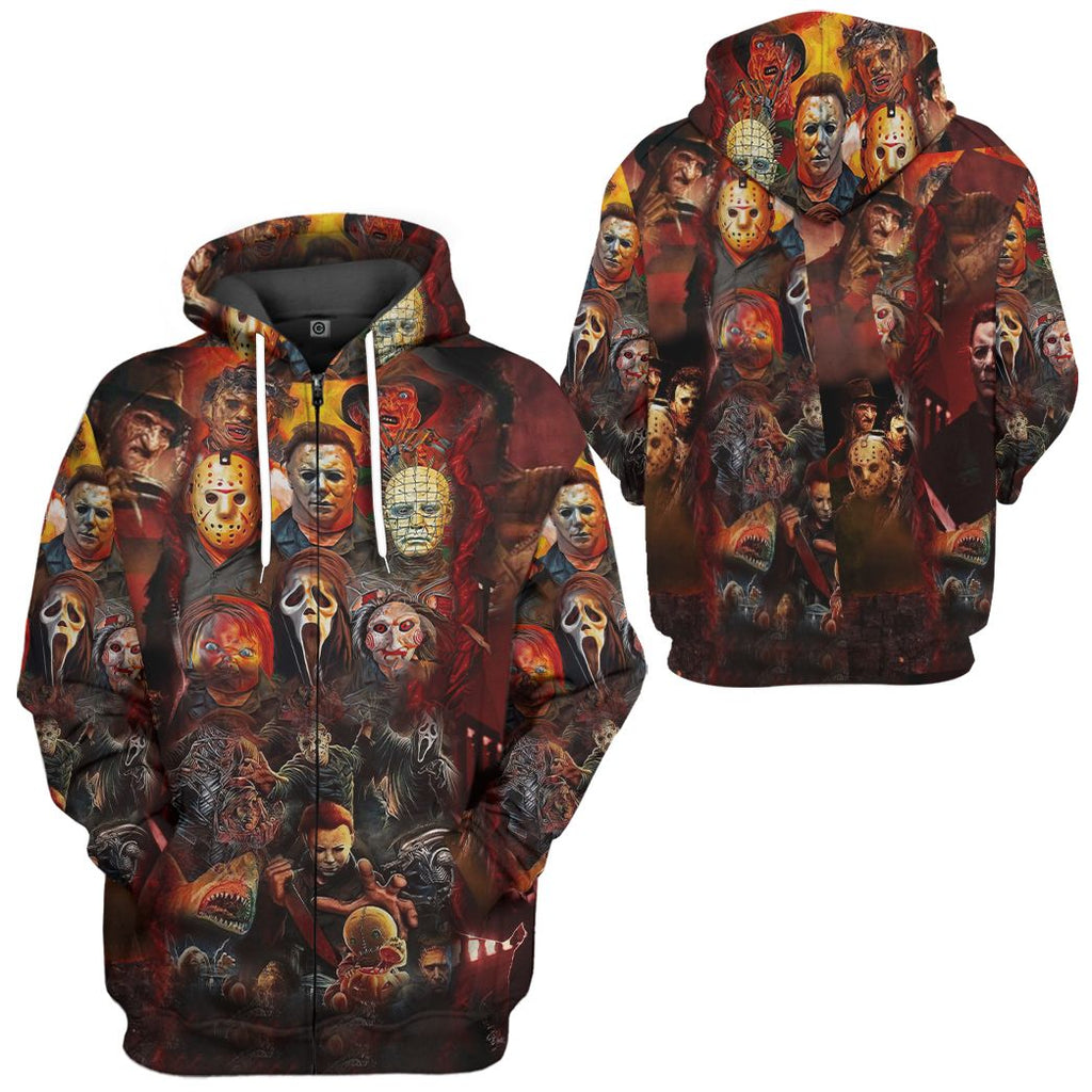  Halloween All Horror Movie Character Apparel