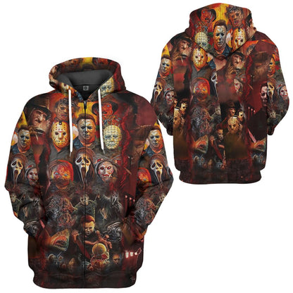  Halloween All Horror Movie Character Apparel