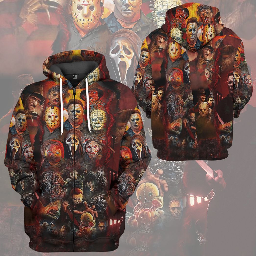  Halloween All Horror Movie Character Apparel