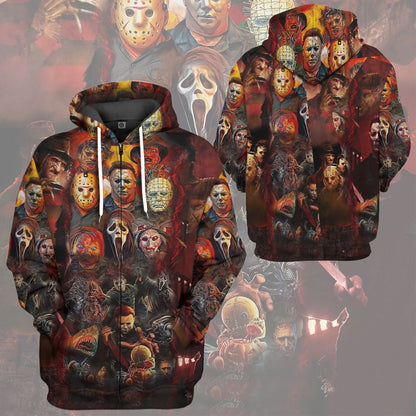  Halloween All Horror Movie Character Apparel