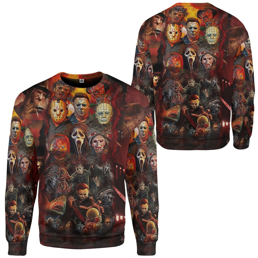  Halloween All Horror Movie Character Apparel